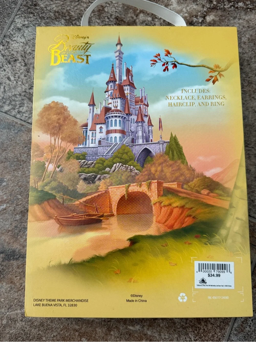 Disney Parks Beauty and the Beast Deluxe Costume Accessory Jewelry Set